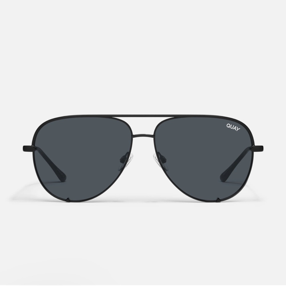 Quay Australia Black Aviator Sunglasses